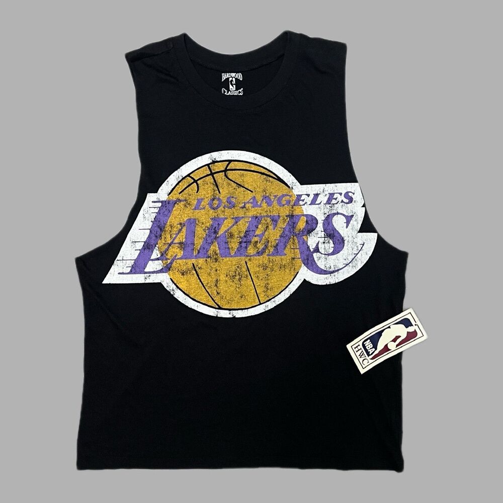 Hardwood Classics Los Angeles Lakers NBA Official Sleeveless Tank Black M